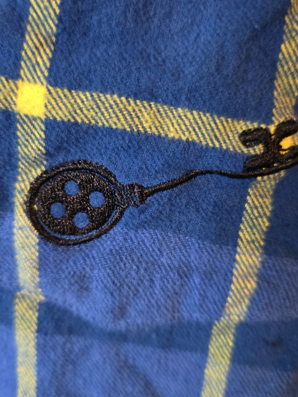 Coraline x Cakeworthy Plaid Button Down Shirt M Blue Flannel - Picture 6 of 11